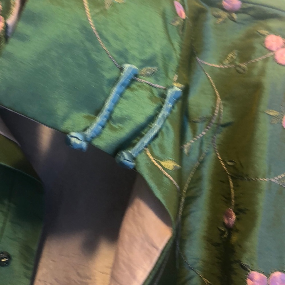 Dragon Silk 100% silk long Chinese dress/jacket - Picture 2 of 5